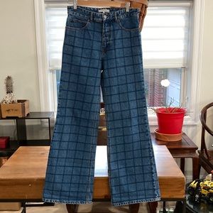 Denim hight waisted pants